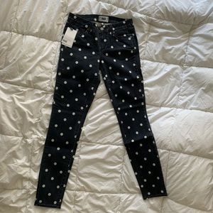 Paige Polka dot skinny jeans. Woman. Size 27. NWT.
